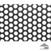 лист перфорированный стальной с круглыми отверстиями Rv (1) 5-8 1000*2000*2 мм  нержавеющий AISI304 