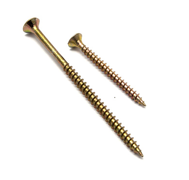 Шуруп универсальный 4.5х80 мм желтый цинк (250 шт в карт. уп.)